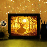 A Girl Playing Violin - Paper Cutting Light Box - LightBoxGoodman - LightboxGoodman