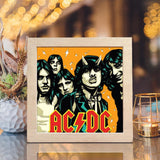 AC/DC – Paper Cut Light Box File - Cricut File - 20x20cm - LightBoxGoodMan - LightboxGoodman