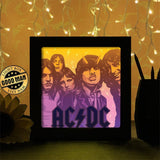 AC/DC - Paper Cutting Light Box - LightBoxGoodman - LightboxGoodman