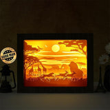 Africa Landscape 1 – Paper Cut Light Box File - Cricut File - 8x10 inches - LightBoxGoodMan - LightboxGoodman