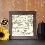 Africa Landscape 2 - Paper Cutting Light Box - LightBoxGoodman - LightboxGoodman