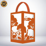 Africa Landscape - Paper Cut Lantern File - Cricut File - 10x16cm - LightBoxGoodMan - LightboxGoodman