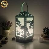 Africa Landscape - Paper Cut Lantern File - Cricut File - 10x20cm - LightBoxGoodMan - LightboxGoodman