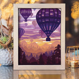 Air Balloons - Paper Cut Light Box File - Cricut File - 8x10 Inches - LightBoxGoodMan