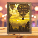 Air Balloons - Paper Cutting Light Box - LightBoxGoodman