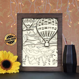 Air Balloons - Paper Cutting Light Box - LightBoxGoodman - LightboxGoodman