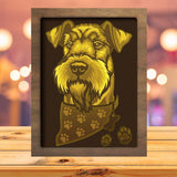 Airedale Terrier - Paper Cutting Light Box - LightBoxGoodman - LightboxGoodman