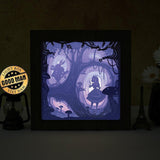 Alice in Wonderland - Paper Cut Light Box File - Cricut File - 8x8 inches - LightBoxGoodMan - LightboxGoodman