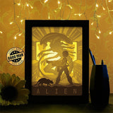 Alien - Paper Cutting Light Box - LightBoxGoodman - LightboxGoodman