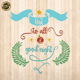 All a Good Night - Cricut File - Svg, Png, Dxf, Eps - LightBoxGoodMan - LightboxGoodman