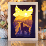 Alpaca – Paper Cut Light Box File - Cricut File - 8x10 inches - LightBoxGoodMan - LightboxGoodman