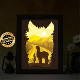 Alpaca – Paper Cut Light Box File - Cricut File - 8x10 inches - LightBoxGoodMan - LightboxGoodman