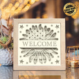 America Welcome 2 – Paper Cut Light Box File - Cricut File - 8x8 inches - LightBoxGoodMan - LightboxGoodman