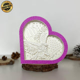 American Eagle - Heart Papercut Lightbox File - 6,2x6,4" - Cricut File - LightBoxGoodMan - LightboxGoodman