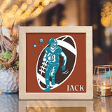 American Football 3 – Paper Cut Light Box File - Cricut File - 20x20cm - LightBoxGoodMan