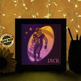 American Football 3 - Paper Cutting Light Box - LightBoxGoodman - LightboxGoodman