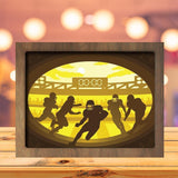 American Football - Paper Cutting Light Box - LightBoxGoodman - LightboxGoodman