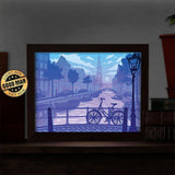 Amsterdam - Paper Cut Light Box File - Cricut File - 20x26cm - LightBoxGoodMan - LightboxGoodman