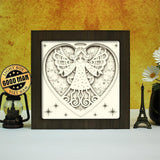 Angel 2 – Paper Cut Light Box File - Cricut File - 20x20cm - LightBoxGoodMan - LightboxGoodman