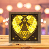 Angel 2 - Paper Cutting Light Box - LightBoxGoodman - LightboxGoodman