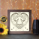 Angel 2 - Paper Cutting Light Box - LightBoxGoodman - LightboxGoodman