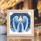 Angel 6 – Paper Cut Light Box File - Cricut File - 20x20cm - LightBoxGoodMan - LightboxGoodman