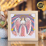 Angel 6 – Paper Cut Light Box File - Cricut File - 20x20cm - LightBoxGoodMan - LightboxGoodman