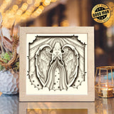 Angel 6 – Paper Cut Light Box File - Cricut File - 20x20cm - LightBoxGoodMan - LightboxGoodman