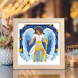 Angel 7 – Paper Cut Light Box File - Cricut File - 8x8 Inches - LightBoxGoodMan - LightboxGoodman