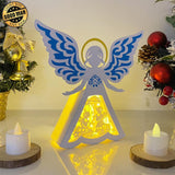 Angel - Paper Cut Angel Light Box File - Cricut File - 8x8 inches - LightBoxGoodMan - LightboxGoodman