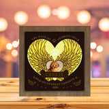 Angel Wings Memorial 2 - Personalized Paper Cutting Light Box - LightBoxGoodman - LightboxGoodman