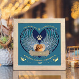 Angel Wings Memorial 2 – Personalized Papercut Lightbox File - 8x8" - Cricut File - LightBoxGoodMan - LightboxGoodman