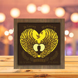 Angel Wings Memorial - Personalized Paper Cutting Light Box - LightBoxGoodman - LightboxGoodman