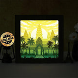 Angkor Wat – Paper Cut Light Box File - Cricut File - 8x8 inches - LightBoxGoodMan - LightboxGoodman