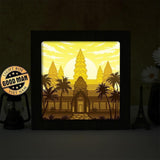 Angkor Wat – Paper Cut Light Box File - Cricut File - 8x8 inches - LightBoxGoodMan - LightboxGoodman