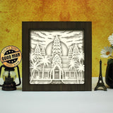 Angkor Wat – Paper Cut Light Box File - Cricut File - 8x8 inches - LightBoxGoodMan - LightboxGoodman