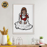 Annabelle - Paper 3D Layered File - Cricut File - 25x20cm - LightBoxGoodMan - LightboxGoodman