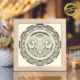 Aries Mandala – Paper Cut Light Box File - Cricut File - 20x20cm - LightBoxGoodMan - LightboxGoodman