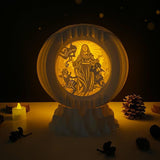 Assumpsion of Mary - 3D Pop-up Light Box Globe File - Cricut File - LightBoxGoodMan