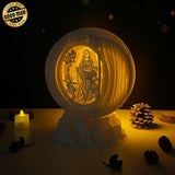 Assumpsion of Mary - 3D Pop-up Light Box Globe File - Cricut File - LightBoxGoodMan - LightboxGoodman