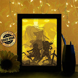 Attack On Titan 2 - Paper Cutting Light Box - LightBoxGoodman - LightboxGoodman