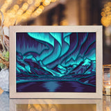 Aurora Borealis 3 – Paper Cut Light Box File - Cricut File - 8x10 inches - LightBoxGoodMan - LightboxGoodman