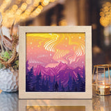 Aurora Borealis – Paper Cut Light Box File - Cricut File - 8x8 Inches - LightBoxGoodMan - LightboxGoodman