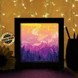 Aurora Borealis - Paper Cutting Light Box - LightBoxGoodman - LightboxGoodman