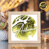 Autumn 2 – Paper Cut Light Box File - Cricut File - 20x20cm - LightBoxGoodMan - LightboxGoodman