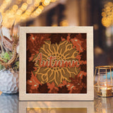 Autumn – Paper Cut Light Box File - Cricut File - 20x20cm - LightBoxGoodMan