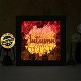 Autumn – Paper Cut Light Box File - Cricut File - 20x20cm - LightBoxGoodMan - LightboxGoodman