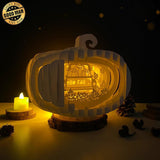 Autumn Truck - 3D Pop-up Light Box Pumpkin File - Cricut File - LightBoxGoodMan - LightboxGoodman