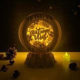 Autumn Vibes - 3D Pop-up Light Box Globe File - Cricut File - LightBoxGoodMan - LightboxGoodman