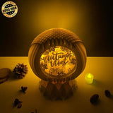 Autumn Vibes - 3D Pop-up Light Box Globe File - Cricut File - LightBoxGoodMan - LightboxGoodman